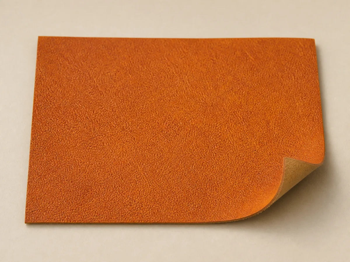 Orange Leather swatch